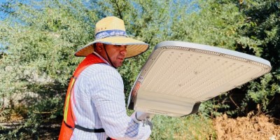 Inician trabajos de alumbrado en Luis B. Sánchez
